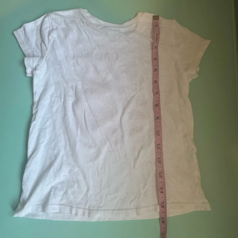 The Children's Place White Short Sleeve Tee with Unicorn Design